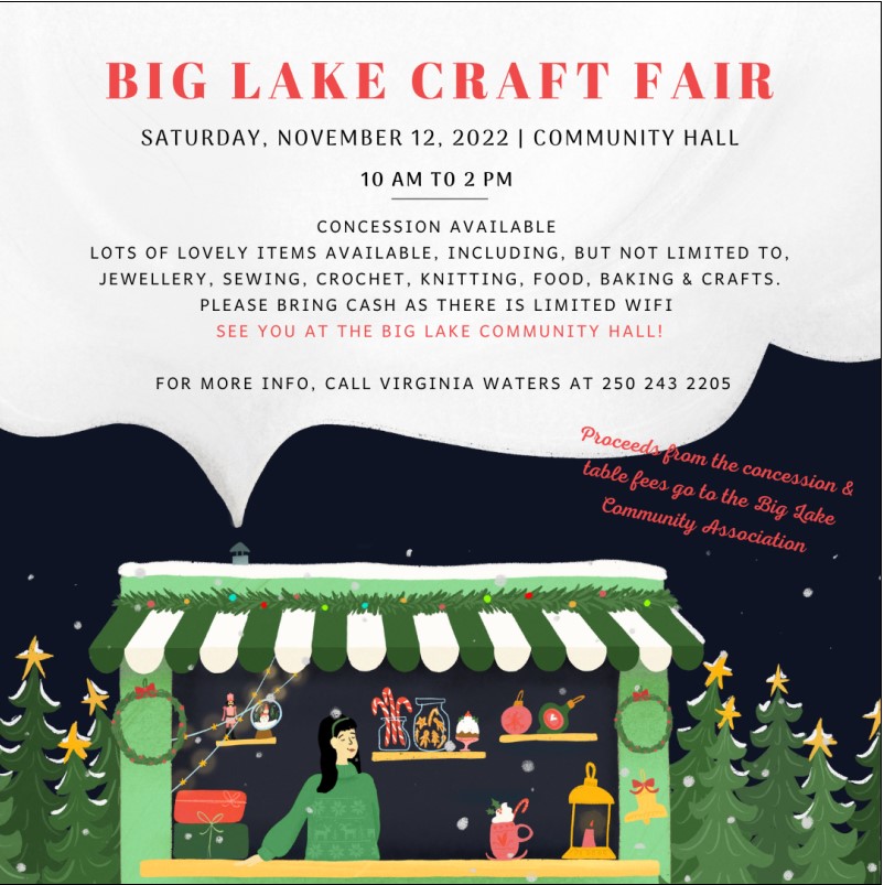 Big Lake Christmas Craft Fair Tourism Williams Lake